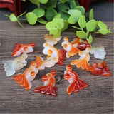 5pcs Fish Agate Necklace Pendant Lucky Pendants DIY Jewelry
