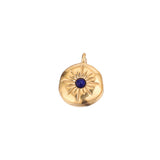 5pcs Stainless Steel Plated Boho Sun Flower Earring Charms