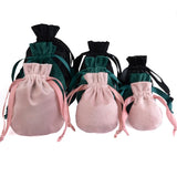 5pcs Gourd Velvet Bags 8x10cm/10x13cm/13x16cm Drawstring Pouches