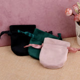 5pcs Gourd Velvet Bags 8x10cm/10x13cm/13x16cm Drawstring Pouches