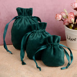 5pcs Gourd Velvet Bags 8x10cm/10x13cm/13x16cm Drawstring Pouches