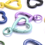 5pcs Heart Lobster Clasp Keychain Hooks DIY Making
