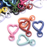 5pcs Heart Lobster Clasp Keychain Hooks DIY Making