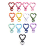 5pcs Heart Lobster Clasp Keychain Hooks DIY Making