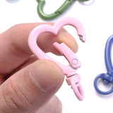 5pcs Heart Lobster Clasp Keychain Hooks DIY Making