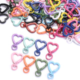 5pcs Heart Lobster Clasp Keychain Hooks DIY Making