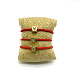 5pcs/lot Initials Letter Milan Rope Bracelet Set
