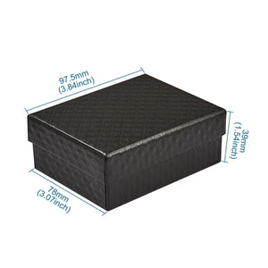 5pcs Rectangle Jewelry Boxes For Packaging Necklace Earrings Ring