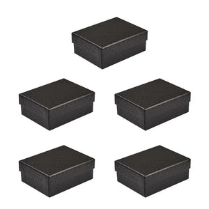 5pcs Rectangle Jewelry Boxes For Packaging Necklace Earrings Ring