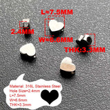 5pcs Stainless Steel Charms for Jewelry Making Star Heart Pendant