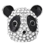 5pcs High Snap Button Jewelry Rhinestone Panda Fit DIY 18mm 20mm Snap Bracelet