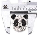 5pcs High Snap Button Jewelry Rhinestone Panda Fit DIY 18mm 20mm Snap Bracelet