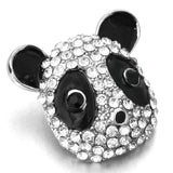 5pcs High Snap Button Jewelry Rhinestone Panda Fit DIY 18mm 20mm Snap Bracelet