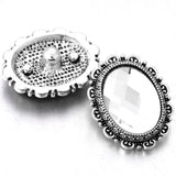 5pcs Rhinestone Flower Metal Snap Button 18mm 20mm DIY Snap Bracelet Bangle