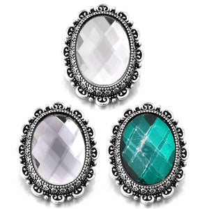 5pcs Rhinestone Flower Metal Snap Button 18mm 20mm DIY Snap Bracelet Bangle