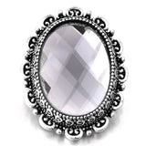 5pcs Rhinestone Flower Metal Snap Button 18mm 20mm DIY Snap Bracelet Bangle