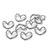 5pcs High Stainless Steel Charms Love Heart Pendant DIY Beads Bracelets