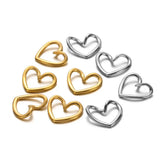 5pcs High Stainless Steel Charms Love Heart Pendant DIY Beads Bracelets
