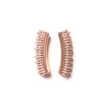 5pcs Hollow Tube Spacer CZ Pave Gold-Plated Bracelet DIY Accessory