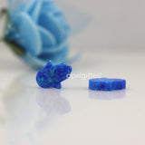 (5pcs/lot) OP06 Synthetic Hand Fatima Opal Stone 8x10mm Hamsa Opal Stone