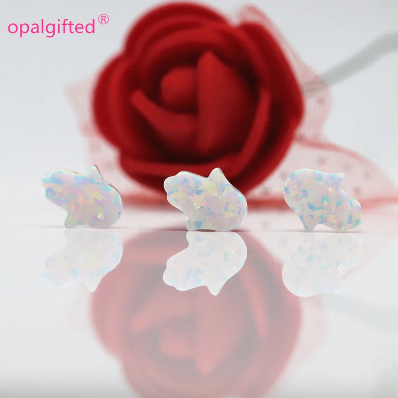 (5pcs/lot) OP06 Synthetic Hand Fatima Opal Stone 8x10mm Hamsa Opal Stone
