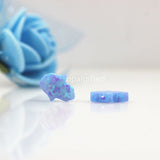 (5pcs/lot) OP06 Synthetic Hand Fatima Opal Stone 8x10mm Hamsa Opal Stone