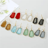 5pcs/lot Crystal Charms Irregularity Dangle Earring DIY Jewelry Making