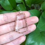 5pcs/lot Crystal Charms Irregularity Dangle Earring DIY Jewelry Making