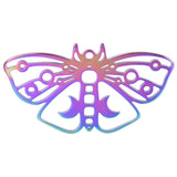 5pcs Stainless Steel Butterfly Charms for Necklaces Pendants