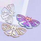 5pcs Stainless Steel Butterfly Charms for Necklaces Pendants