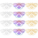 5pcs Stainless Steel Butterfly Charms for Necklaces Pendants