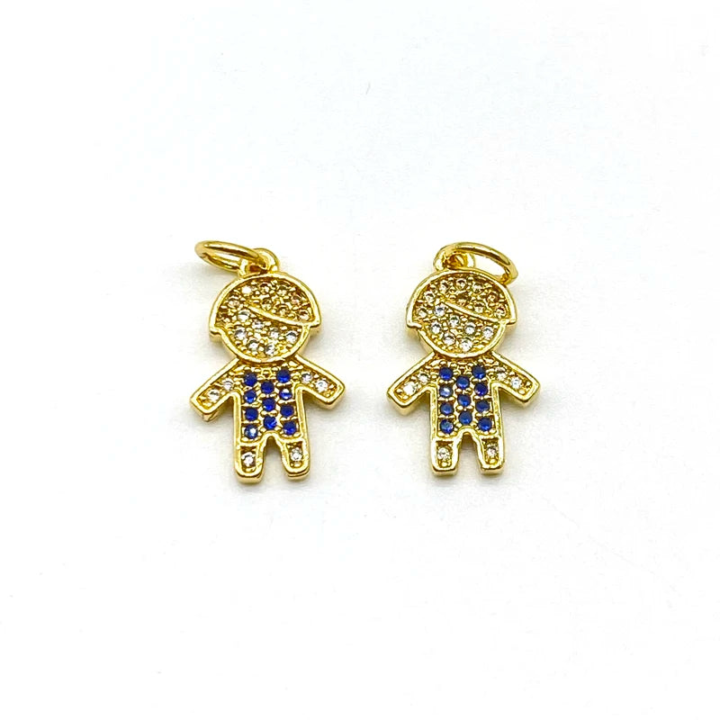 5pcs/lot CZ Kids Charms For Jewelry Making