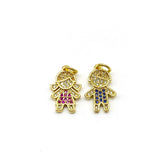 5pcs/lot CZ Kids Charms For Jewelry Making