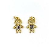 5pcs/lot CZ Kids Charms For Jewelry Making