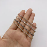 CZ Pave Bracelets Adjustable Chain Shiny Jewelry 5pcs