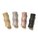5pcs Large Wave Tube Bar Spacers for Bracelet Making