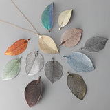 5pcs Colorful Leaves Pendants for Jewelry Making DIY