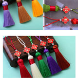 5pcs Lucky Tassels Charms Good Luck Clover Blessing Tassel Pendant DIY