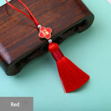 5pcs Lucky Tassels Charms Good Luck Clover Blessing Tassel Pendant DIY