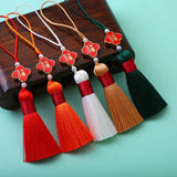 5pcs Lucky Tassels Charms Good Luck Clover Blessing Tassel Pendant DIY