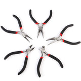 5pcs Mini Round Nose Pliers Jewelry Making Tool Kit Chain Nose Cutter