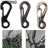 5pcs Mini Spring Cord Buckle Clasp Snap Hook Keychain 3 Colors