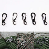5pcs Mini Spring Cord Buckle Clasp Snap Hook Keychain 3 Colors