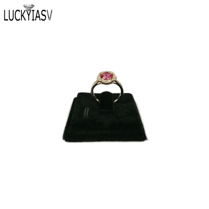 5pcs Mini Square Ring Holder Portable Velvet Jewelry Storage Organizer