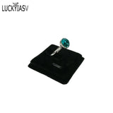 5pcs Mini Square Ring Holder Portable Velvet Jewelry Storage Organizer