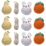 5pcs Mixed Knitted Woolen Animal Charms DIY Keychain Decoration