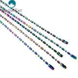 5pcs Rainbow Stainless Steel Chain Necklace Link Jewelry Making