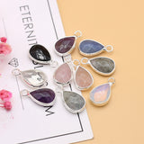 5pcs Natural Agates Pendant Mix Colorful Stone Charms for DIY Jewelry