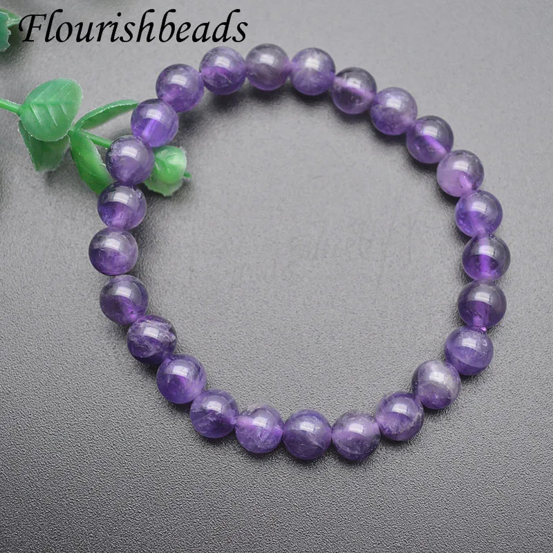 Natural Amethyst Stone Bracelets for Women Crystal Gemstone Fine Jewelry