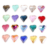 5pcs Natural Colourful Quartz Crystal Pendants 26mm